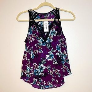 AQUA Harvest Floral Plum Top Small - Brand New